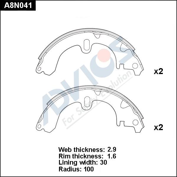 Advics A8N041 - Əyləc Başlığı Dəsti furqanavto.az