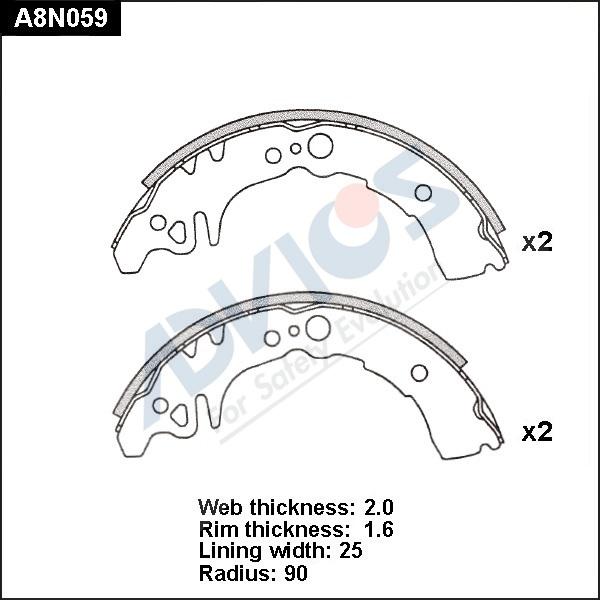 Advics A8N059 - Əyləc Başlığı Dəsti furqanavto.az