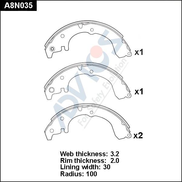 Advics A8N035 - Əyləc Başlığı Dəsti furqanavto.az