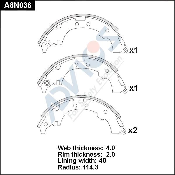 Advics A8N036 - Əyləc Başlığı Dəsti furqanavto.az