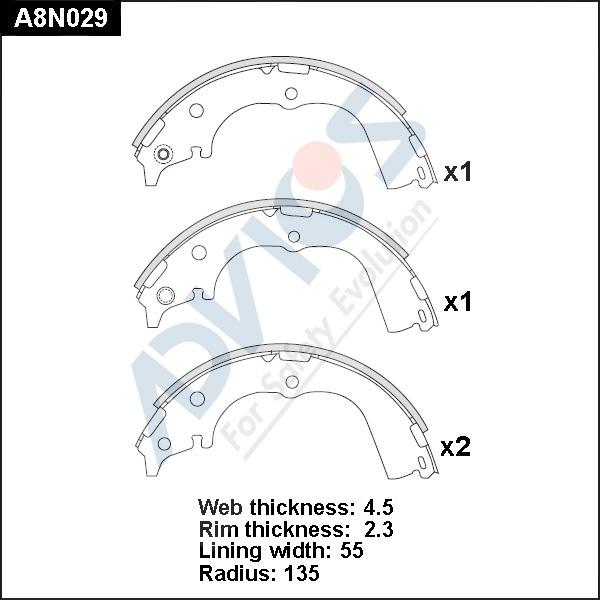 Advics A8N029 - Əyləc Başlığı Dəsti furqanavto.az