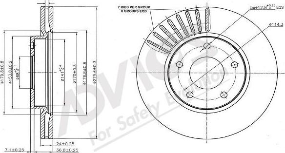 Advics B6F163B - Əyləc Diski furqanavto.az