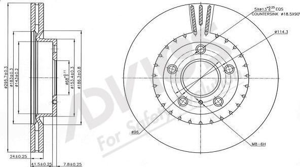 Advics B6F108B - Əyləc Diski furqanavto.az