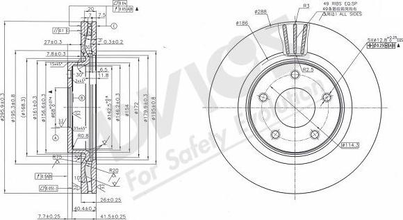 Advics B6F131B - Əyləc Diski furqanavto.az