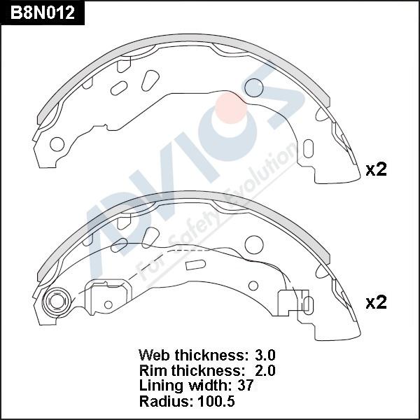 Advics B8N012 - Əyləc Başlığı Dəsti furqanavto.az