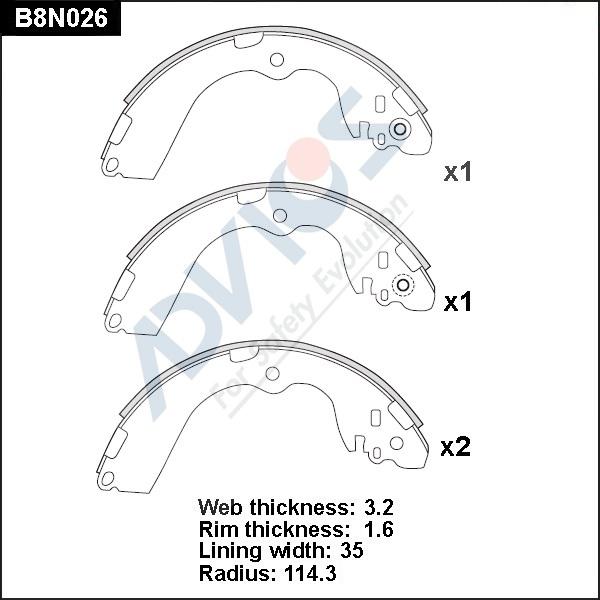 Advics B8N026 - Əyləc Başlığı Dəsti furqanavto.az