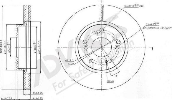 Advics C6F110B - Əyləc Diski furqanavto.az