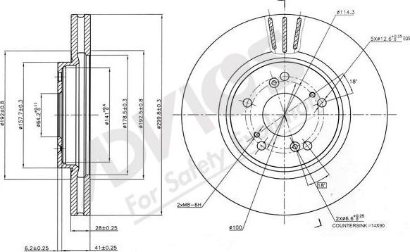 Advics C6F181B - Əyləc Diski furqanavto.az