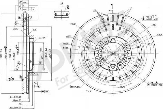 Advics D6F515B - Əyləc Diski furqanavto.az