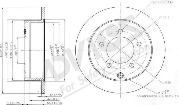 Advics D6R088B - Əyləc Diski furqanavto.az