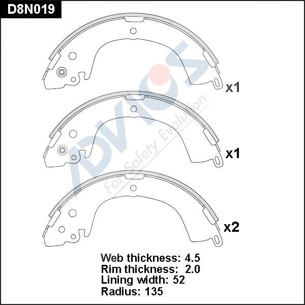 Advics D8N019 - Əyləc Başlığı Dəsti furqanavto.az