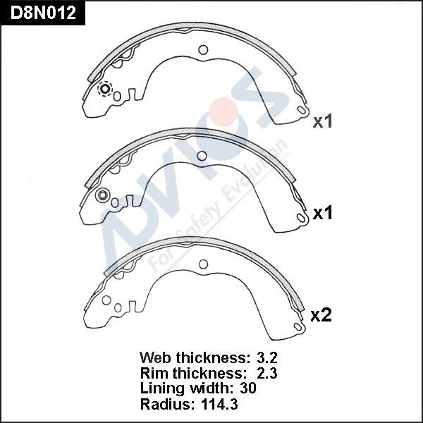 Advics D8N012 - Əyləc Başlığı Dəsti furqanavto.az