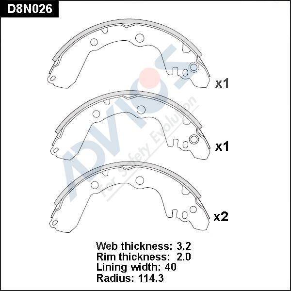 Advics D8N026 - Əyləc Başlığı Dəsti furqanavto.az