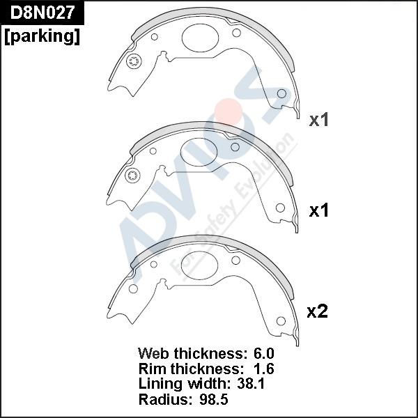 Advics D8N027 - Əyləc Başlığı Dəsti furqanavto.az