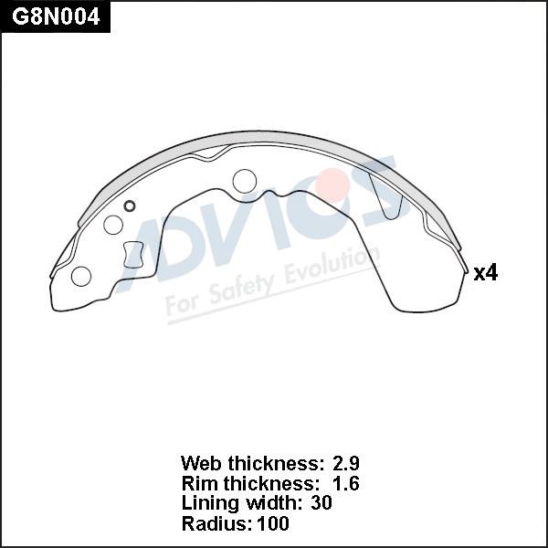 Advics G8N004 - Əyləc Başlığı Dəsti furqanavto.az