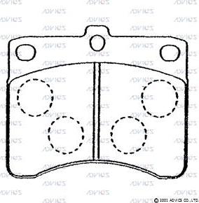 BOSCH 0 986 AB2 550 - Əyləc altlığı dəsti, əyləc diski furqanavto.az