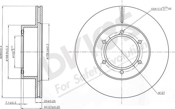 ADVICS-SEA A6F404 - Əyləc Diski furqanavto.az