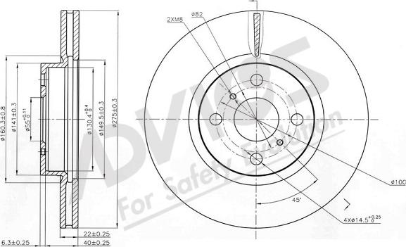 ADVICS-SEA A6F256 - Əyləc Diski furqanavto.az