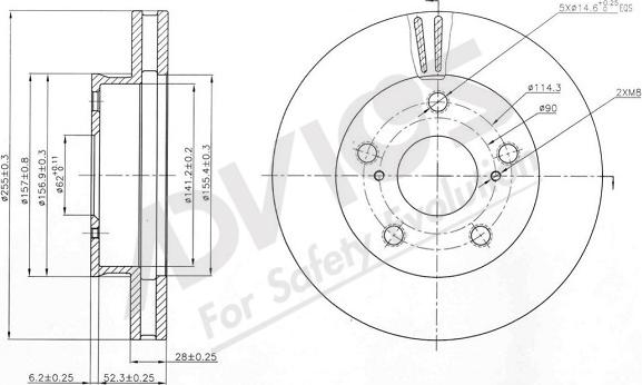 ADVICS-SEA A6F258 - Əyləc Diski furqanavto.az