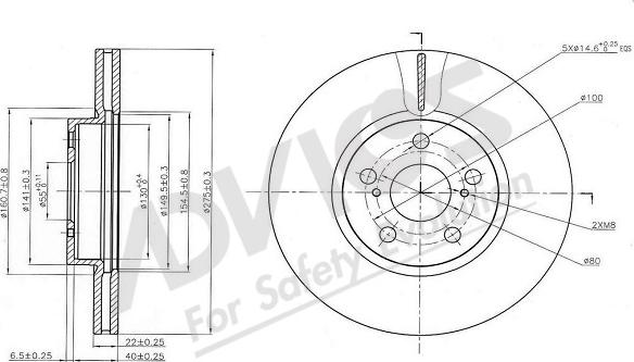 ADVICS-SEA A6F253 - Əyləc Diski furqanavto.az