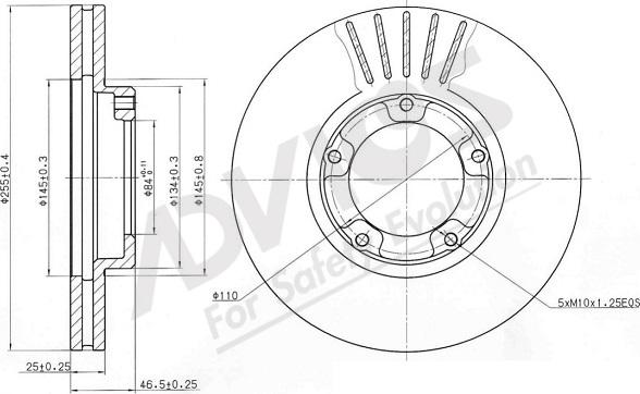 ADVICS-SEA A6F263 - Əyləc Diski furqanavto.az