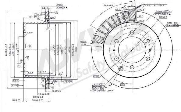 ADVICS-SEA A6R180 - Əyləc Diski furqanavto.az