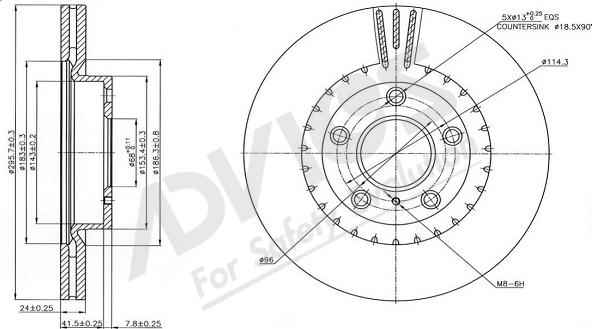 ADVICS-SEA B6F108 - Əyləc Diski furqanavto.az