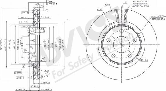 ADVICS-SEA B6F131 - Əyləc Diski furqanavto.az