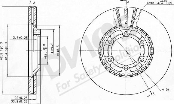 ADVICS-SEA D6F279 - Əyləc Diski furqanavto.az