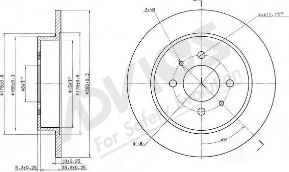 ADVICS-SEA D6R528 - Əyləc Diski furqanavto.az