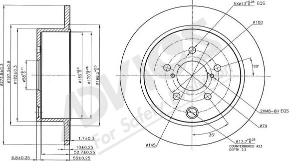 ADVICS-SEA F6R210 - Əyləc Diski furqanavto.az