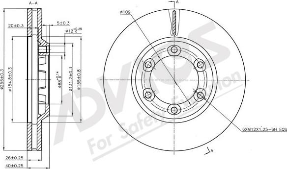 ADVICS-SEA J6F275 - Əyləc Diski furqanavto.az