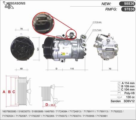 AHE 98836 - Kompressor, kondisioner furqanavto.az