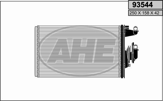 AHE 93544 - İstilik dəyişdiricisi, daxili isitmə furqanavto.az