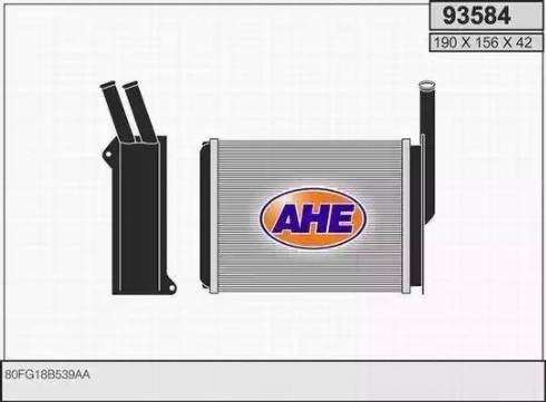 AHE 93584 - İstilik dəyişdiricisi, daxili isitmə furqanavto.az