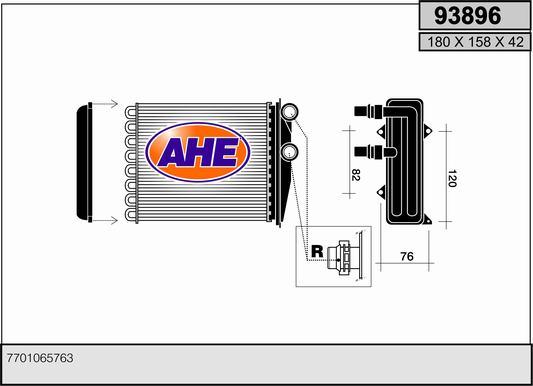 AHE 93896 - İstilik dəyişdiricisi, daxili isitmə furqanavto.az