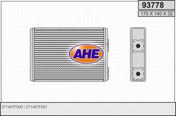 AHE 93778 - İstilik dəyişdiricisi, daxili isitmə furqanavto.az