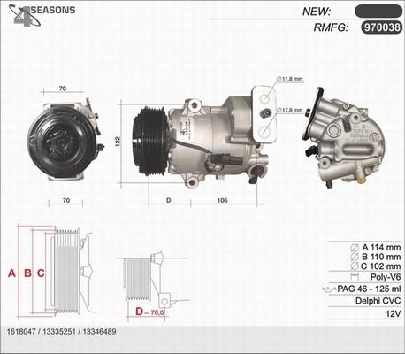 AHE 970038 - Kompressor, kondisioner furqanavto.az