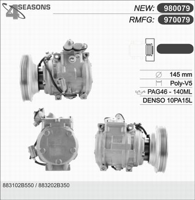 AHE 970079 - Kompressor, kondisioner furqanavto.az