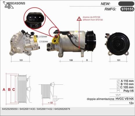 AHE 970155 - Kompressor, kondisioner furqanavto.az