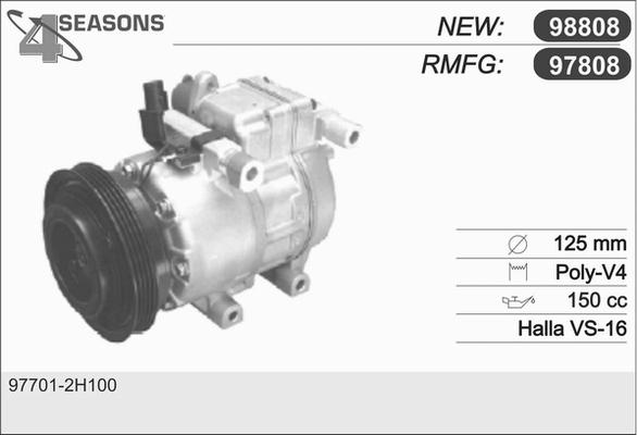 AHE 97808 - Kompressor, kondisioner furqanavto.az