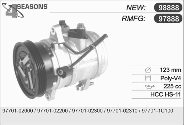 AHE 97888 - Kompressor, kondisioner furqanavto.az