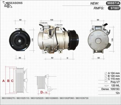 AHE 97887 - Kompressor, kondisioner furqanavto.az