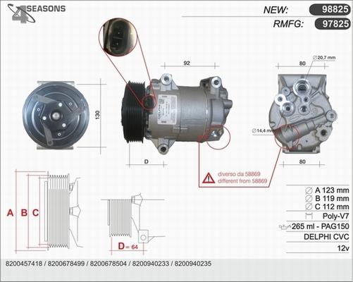 AHE 97825 - Kompressor, kondisioner furqanavto.az