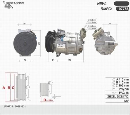 AHE 97756 - Kompressor, kondisioner furqanavto.az