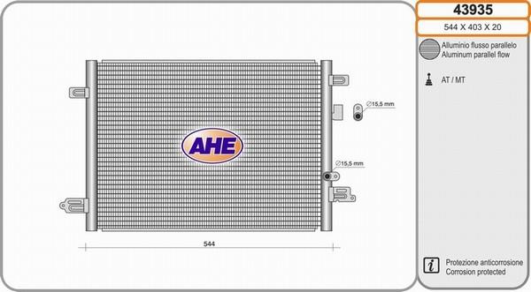 AHE 43935 - Kondenser, kondisioner furqanavto.az