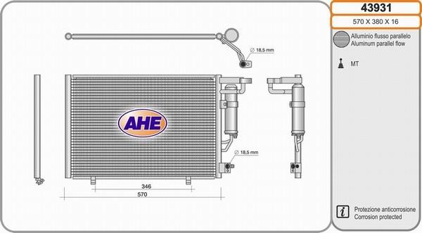 AHE 43931 - Kondenser, kondisioner furqanavto.az