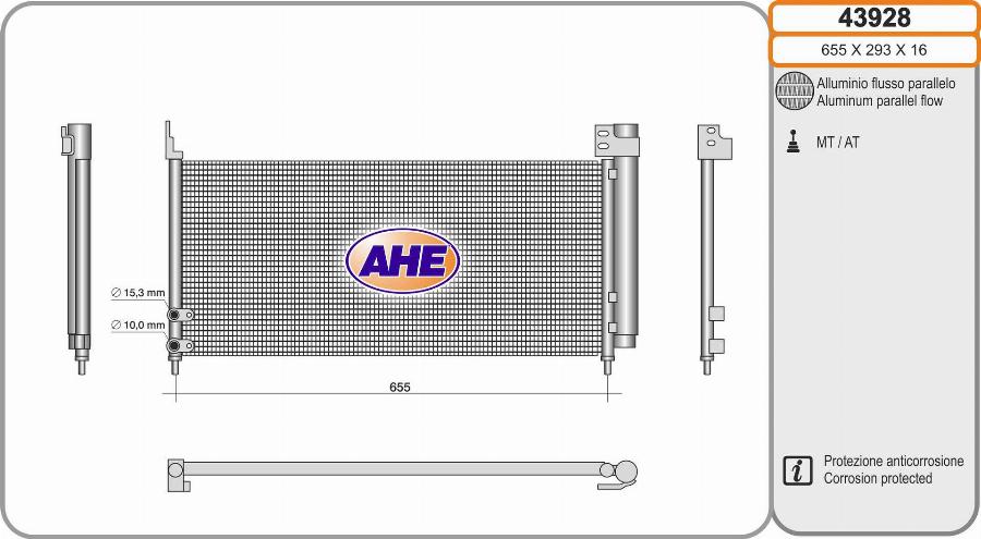 AHE 43928 - Kondenser, kondisioner furqanavto.az