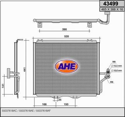 AHE 43499 - Kondenser, kondisioner furqanavto.az