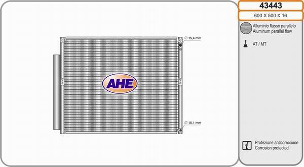 AHE 43443 - Kondenser, kondisioner furqanavto.az